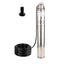 SHYLIYU 1HP 3" OD Pipe Stainless Steel Submersible Deep Well Pump 328FT 1" Outlet 0.75KW 80mm Bore Screw Water Pumps for Industrial and Home Garden Use,220V/50Hz