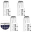 Anbte 4PCS Solar Panel Mounting Brackets for Balcony, Stainless Steel Universal PV Module Hooks, Anti-Corrosion Solar Panel Mounting Kit for Balcony, Flat Roof, Garage Roof, Silver