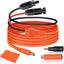 COMeap Solar Panel Adapter for Jackery, 6FT/1.8M Compatible with MC-4 to DC 8mm Extension Cable with DC7909 to DC8020/DC5525 Connector for GZ Yeti Bluetti Solar Generator Power Station 12AWG - Orange