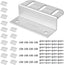 Z Brackets Solar Panel Mounting Kit (16 Pack) - Heavy Duty Corrosion-Resistant Aluminum for RV, Boat, Roof & Off-Grid Installations