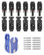 BougeRV 12 PCS Solar Connectors with Spanners Solar Panel Cable Connectors 6 Pairs Male/Female(10AWG)
