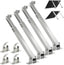 Solar Panel Mounting Brackets, 2 Sets Adjustable Solar Panel Tilt Mount Brackets, 14-27IN Adjust Solar Panel Rack, Support up to 100-450 Watt Mounting Bracket Set, Portable Stand for Roof RV Boat