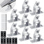 Solar Panel Mounting Brackets, 8PCS Adjustable RV Solar Panel Mount, Tilt Angle 10-60 Roof Mounting Kit for Solar Panels 400 W, 500 W