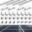 Tandefio Solar Panel Mounting Kit for 4-5 Solar Panels, Panel Kit for Shingle Roof, Adjustable with Clamps, L Shape Brackets, 88 Inch Rails(Silver)