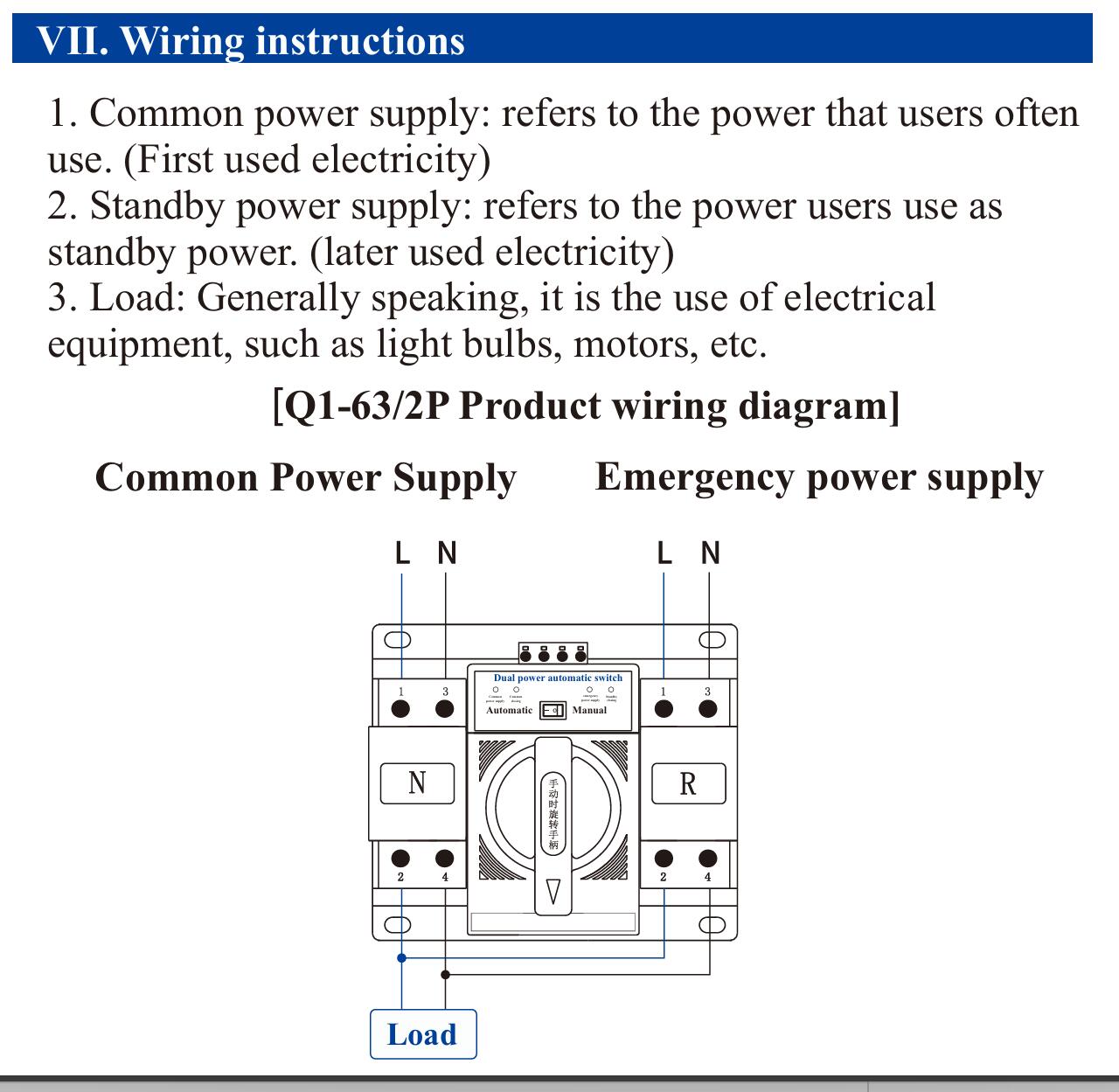Commutateur de transfert automatique à double alimentation