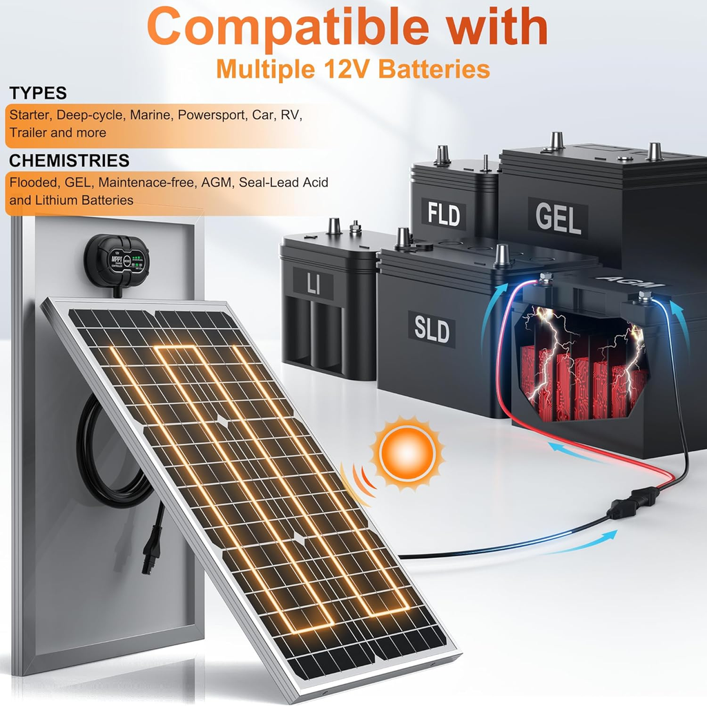 Batterie solaire tout-en-un 30 W ou 60 W