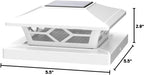 VOLISUN Solar Post Cap Lights: 8 - Pack Outdoor Deck Post Cap Lights White for Dock Fence Waterproof 2 Color Modes,4x4/6x6 Wooden/Vinyl Posts