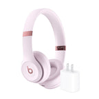 Beats Solo 4 - Wireless On-Ear Bluetooth Headphones, Up to 50-Hour Battery Life, Ultra-Lightweight Comfort, Powerful and Balanced Sound, Apple & Android Compatible - Cloud Pink