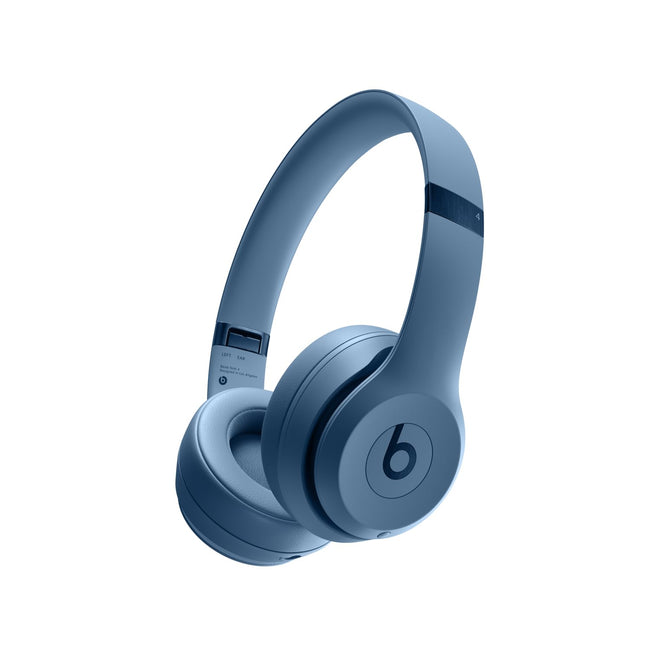 Beats Solo 4 - Wireless Bluetooth On-Ear Headphones, Apple & Android Compatible, Up to 50 Hours of Battery Life - Slate Blue (Renewed) Hover Image