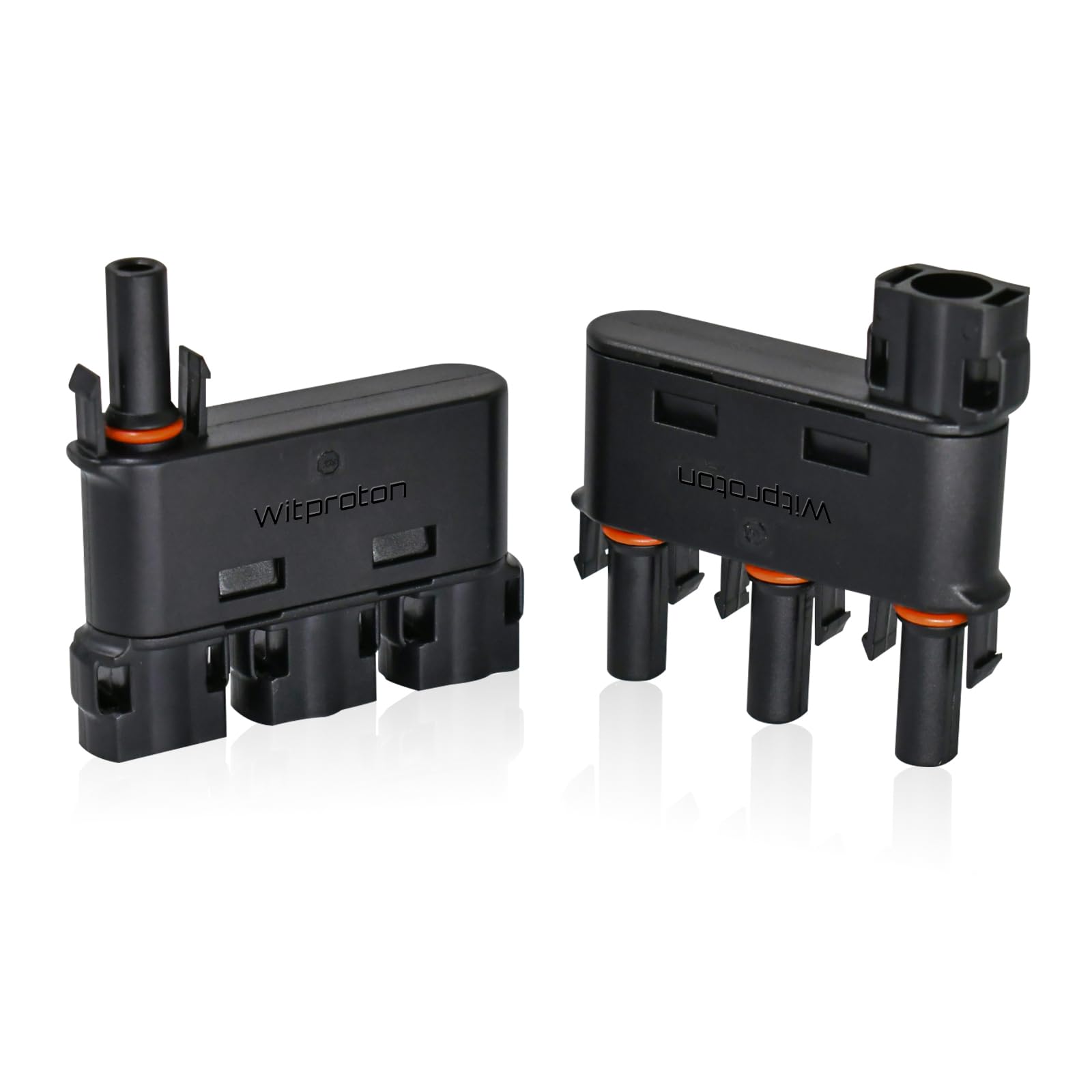 Solar Branch Connector IP68, 1500V FMM+MFF, Y Branch Adapter for Parallel Connection Between Solar Panels, 1 Pairs (2 to 1)