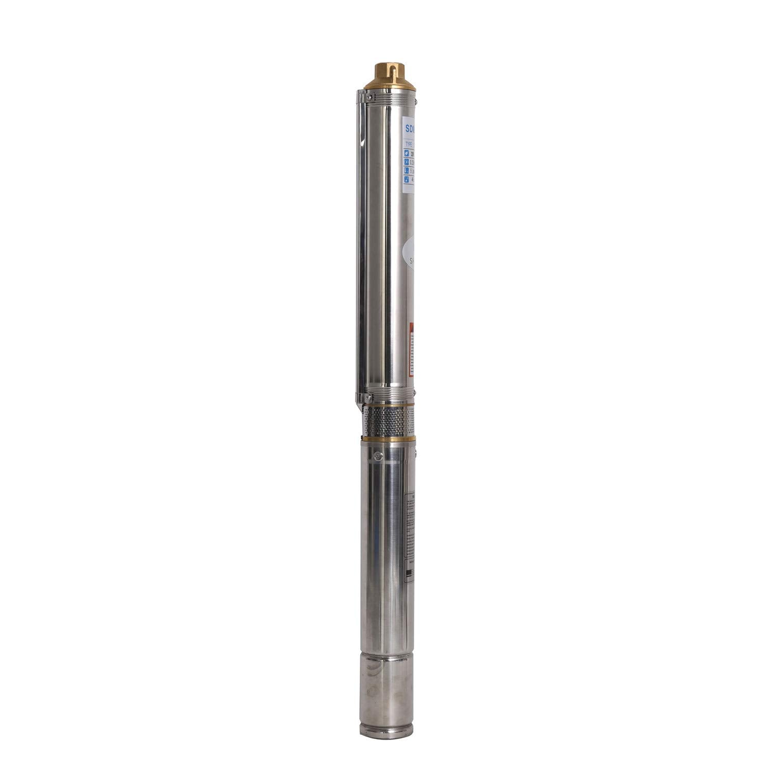 SHYLIYU Submersible Pumps 3" OD Pipe 220-240V/60HZ 0.75KW 1HP Stainless Steel 1" Outlet Submersible Bore Pump Deep Well Pump with Control Box for Farm Irrigation