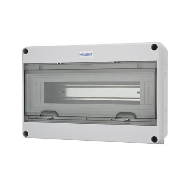 MOLLOM 15 Way Circuit Breaker MCB Distribution Protection Box with DIN Rail, IP65 Waterproof,for Indoor and Outdoor Hover Image