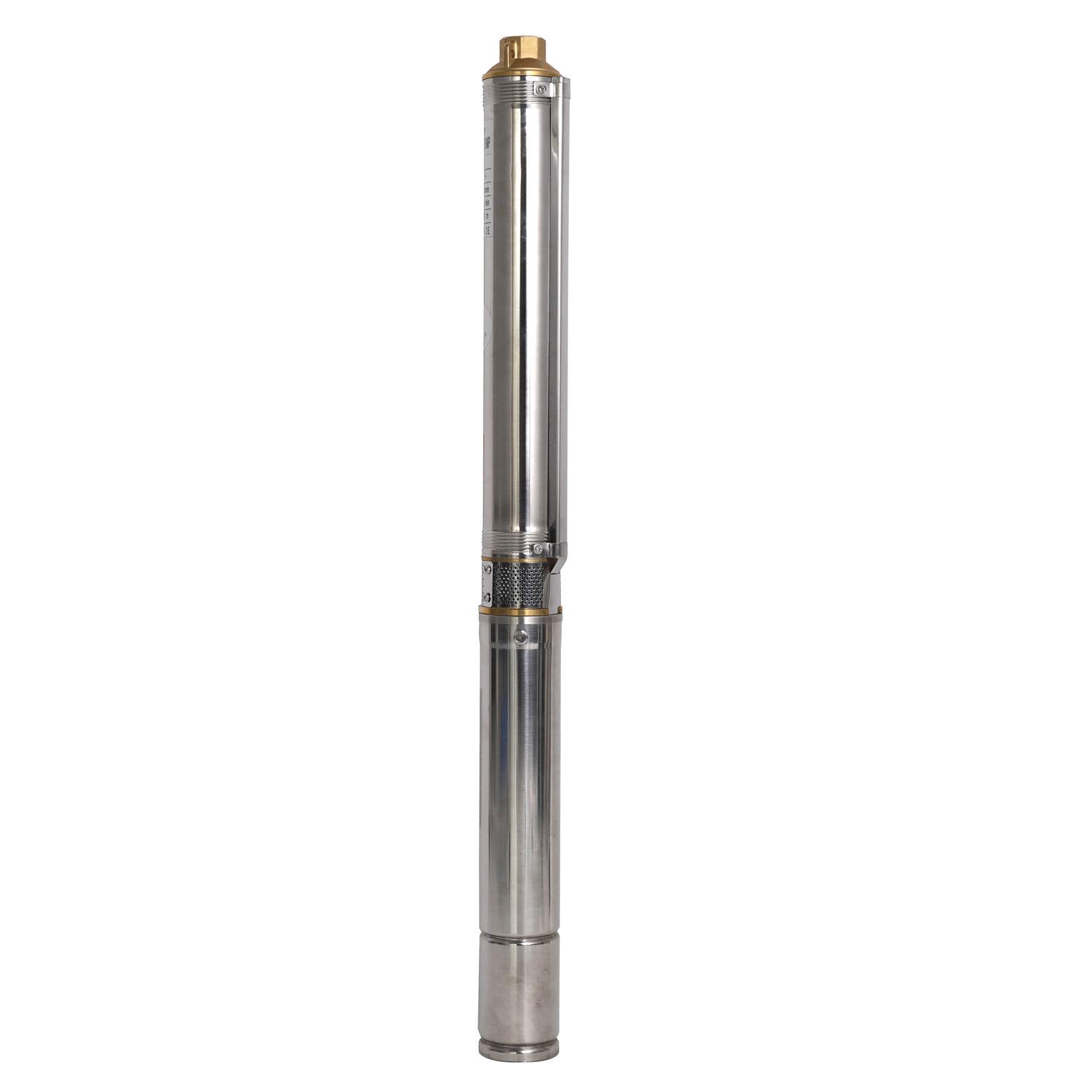 SHYLIYU Submersible Pumps 3" OD Pipe 220-240V/60HZ 0.75KW 1HP Stainless Steel 1" Outlet Submersible Bore Pump Deep Well Pump with Control Box for Farm Irrigation