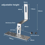 Solar Panel Mounting Bracket Kit System to Metal Roof Sloped or Flat Pitched Tile Shingle Roofs for 1-2pcs Solar Panels with End Cap
