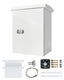 Outdoor Electrical Box Enclosure,19.7" x 13.8" x 9.4", 1.2mm Thick Galvanized Steel,Integrated Ventilation & Cooling Fan,Secure Weather-Resistant Project Box,Wall/Pole Mount