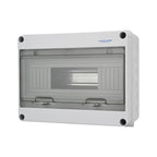 MOLLOM 12 Way Circuit Breaker MCB Distribution Protection Box with DIN Rail, IP65 Waterproof,for Indoor and Outdoor