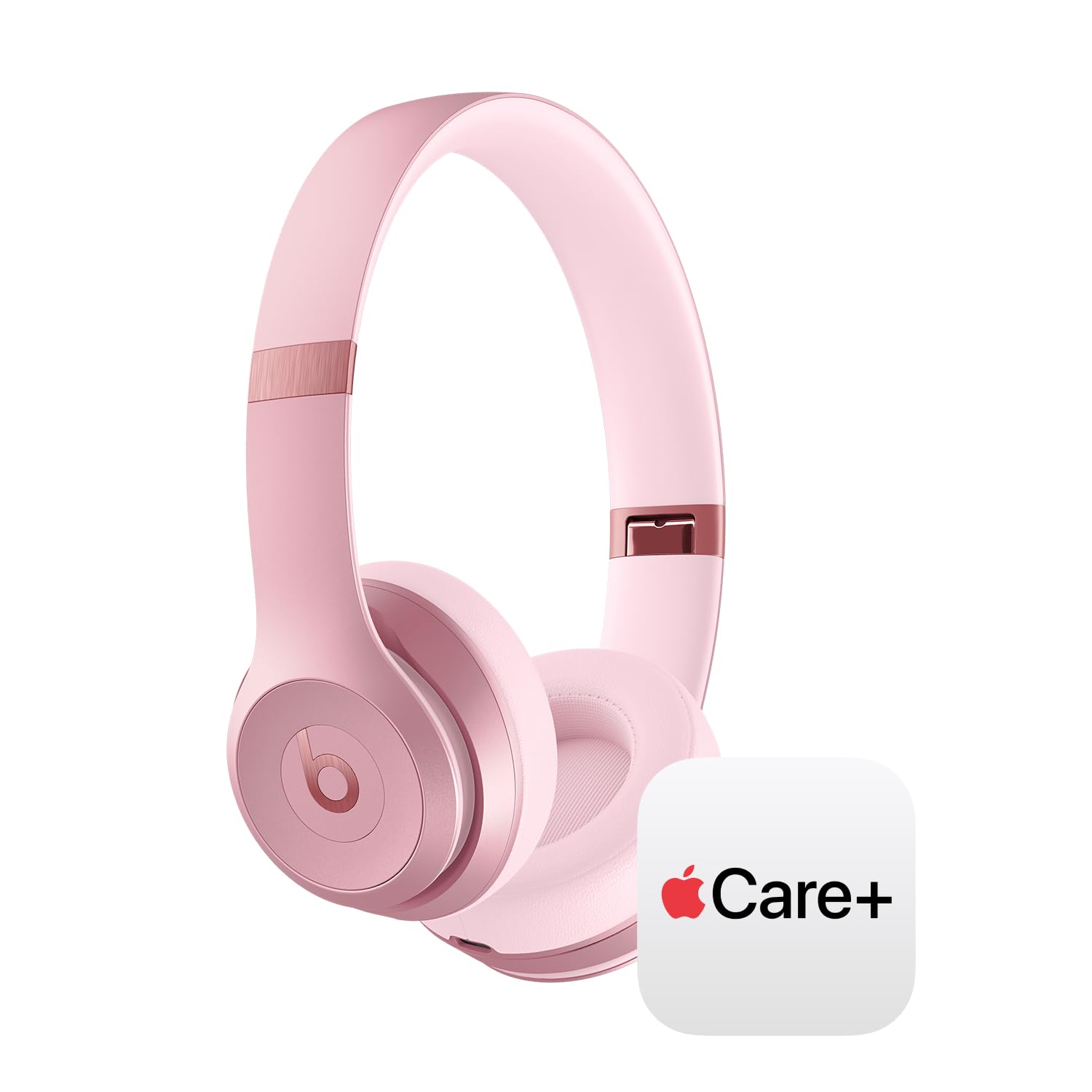 Beats Solo 4 - Wireless On-Ear Bluetooth Headphones, Up to 50-Hour Battery Life, Ultra-Lightweight Comfort, Powerful and Balanced Sound, Apple & Android Compatible - Cloud Pink