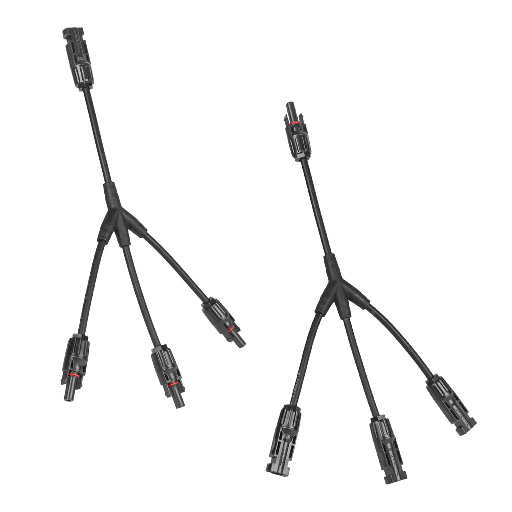 Solar Panel Connector 4 to 1 Solar Panel Splitter 4 Way 1000V Solar Panel Parallel Connectors Solar Adapter Cable Plug Pair for Solar System Solar Panel (4 to 1 1 Pair)