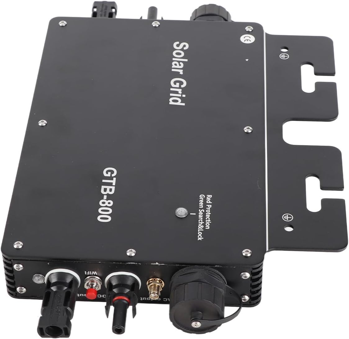 Solar Micro Inverter, 800W GTB, High Accuracy Monitoring, MPPT Control, Remote Operation, Easy Maintenance, for JackeryorFlashfishorGoal Power Stations, IP65 Water Resistant,