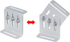 4 Sets Adjustable Solar Panel Tilt Mount Brackets, Solar Panel Mount for RV and Roof, Flexible Length: 4"-7", Aluminum Alloy 6063