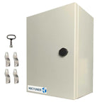 NBCYUNER 16x12x8 Electrical Enclosure Box NEMA 4 Outdoor Enclosure, IP66 Waterproof & Dustproof Cold-Rolled Carbon Steel Hinged Junction Box for Outdoor Indoor Use