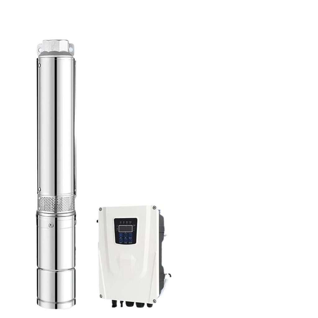 4HP Photovoltaic solar water pump 110/220v brushless AC DC deep well pump Farming Irrigation Deep Well Powered by Solar P