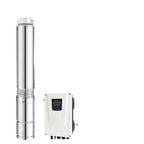 4HP Photovoltaic solar water pump 110/220v brushless AC DC deep well pump Farming Irrigation Deep Well Powered by Solar P