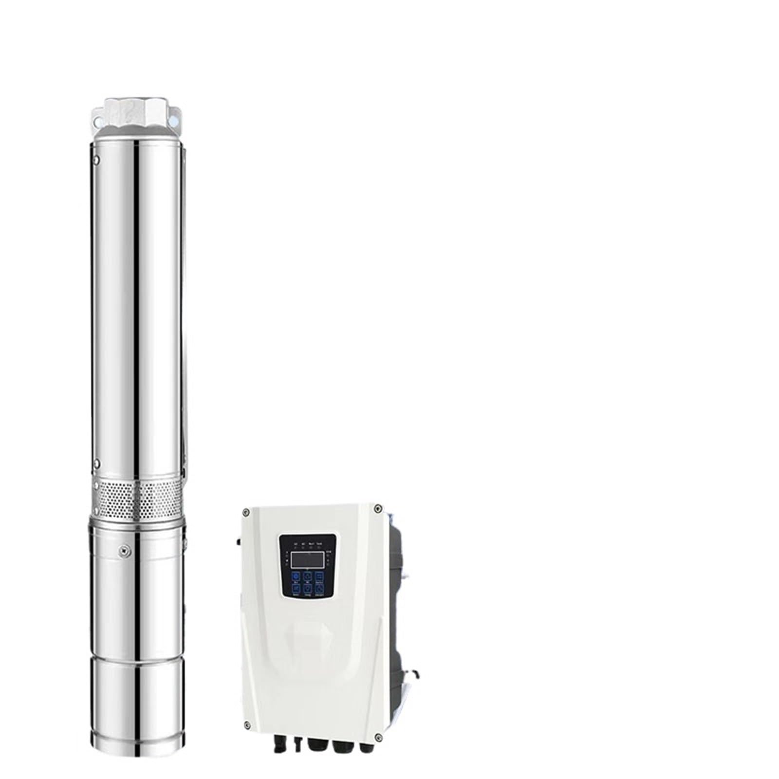 4HP Photovoltaic solar water pump 110/220v brushless AC DC deep well pump Farming Irrigation Deep Well Powered by Solar P