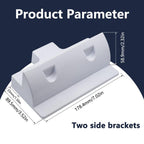 Trisinger Solar Panel Mounting Brackets, PC Corner Bracket Solar Panel Roof Drill-Free Mount for RV, Boats (2pcs-Side mounting Bracket)