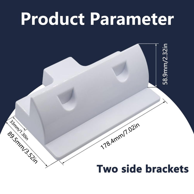 Trisinger Solar Panel Mounting Brackets, PC Corner Bracket Solar Panel Roof Drill-Free Mount for RV, Boats (2pcs-Side mounting Bracket) Main Image