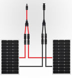 SOYAN Solar Connectors Y Branch Parallel Adapter 10AWG Cable for Solar Panel (Red & Black)