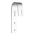 Anbte 4PCS Solar Panel Mounting Brackets for Balcony, Stainless Steel Universal PV Module Hooks, Anti-Corrosion Solar Panel Mounting Kit for Balcony, Flat Roof, Garage Roof, Silver