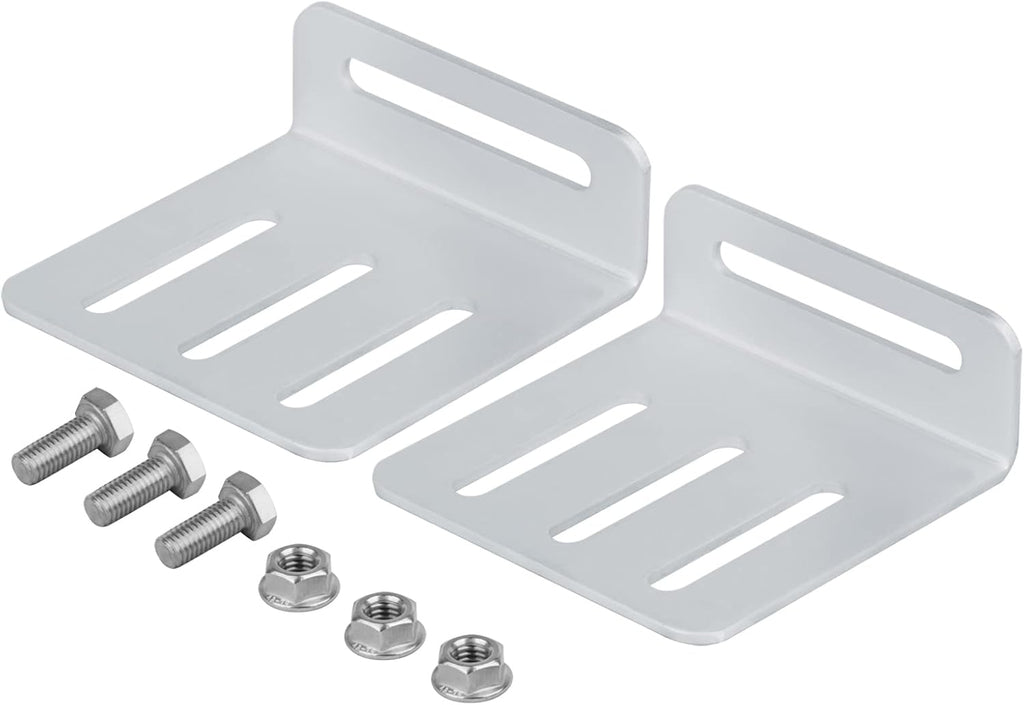 4 Sets Adjustable Solar Panel Tilt Mount Brackets, Solar Panel Mount for RV and Roof, Flexible Length: 4"-7", Aluminum Alloy 6063