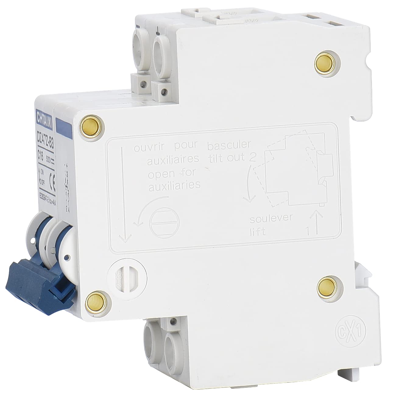 CHTAIXI DC Miniature Circuit Breaker, 2 Pole 1000V 63 Amp