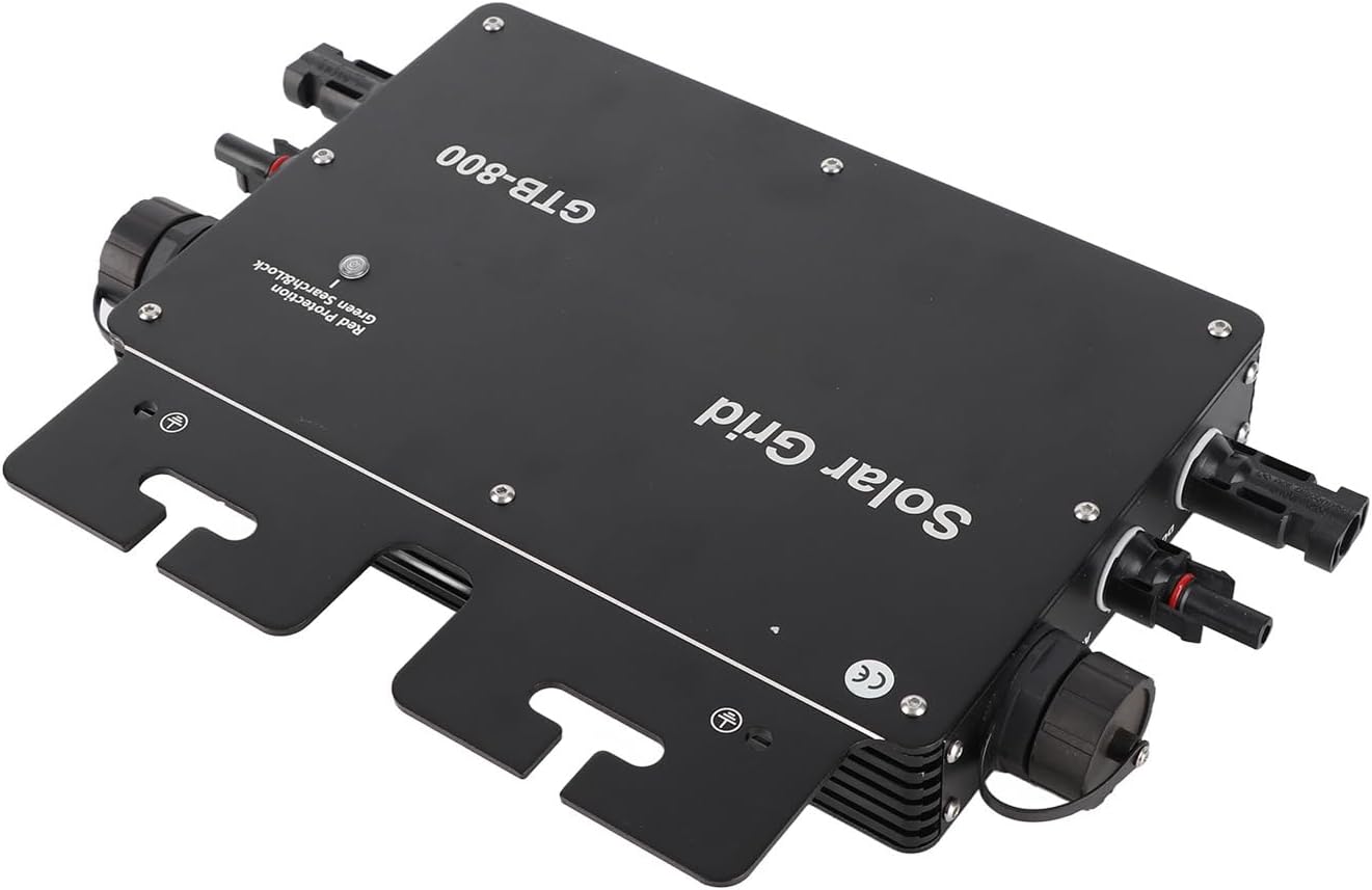 Solar Micro Inverter, 800W GTB, High Accuracy Monitoring, MPPT Control, Remote Operation, Easy Maintenance, for JackeryorFlashfishorGoal Power Stations, IP65 Water Resistant,