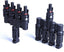 BAYM Solar Panel T Branch 4 to 1 4M/F + 4F/M Cable Connector Solar Wire Connector T-type T4 Coupler Combiner(1 Pair)