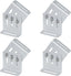 4 Sets Adjustable Solar Panel Tilt Mount Brackets, Solar Panel Mount for RV and Roof, Flexible Length: 4"-7", Aluminum Alloy 6063