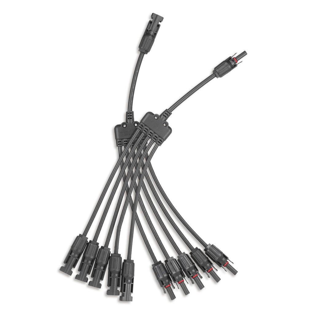 Solar Panel Connector 4 to 1 Solar Panel Splitter 4 Way 1000V Solar Panel Parallel Connectors Solar Adapter Cable Plug Pair for Solar System Solar Panel (4 to 1 1 Pair)