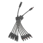 Solar Panel Connector 4 to 1 Solar Panel Splitter 4 Way 1000V Solar Panel Parallel Connectors Solar Adapter Cable Plug Pair for Solar System Solar Panel (4 to 1 1 Pair)