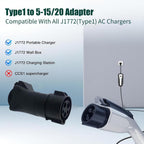 J1772 to Nema 5-20, EV Station Charging Adapter, EV Adapter Plug, J1772 to NEMA 5-20 Plug for Many Devices that Can Accept 100~240V
