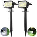 Tadyreal Solar Spot Lights Outdoor 10 Pack, [46 LED/3 Modes] Solar Landscape Spotlights Waterproof, 2-in-1 Auto On/Off Solar Powered Lights for Outside Yard Garden Wall Pathway(Cool White)