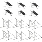 45" Solar Panel Mount Brackets Adjustable Solar Panel Tilt Mount Brackets for 100-400 Watts Solar Panel 2400Pa Windproof for Roof, RV, Ground, Boat and Off-Grid (Brackets)