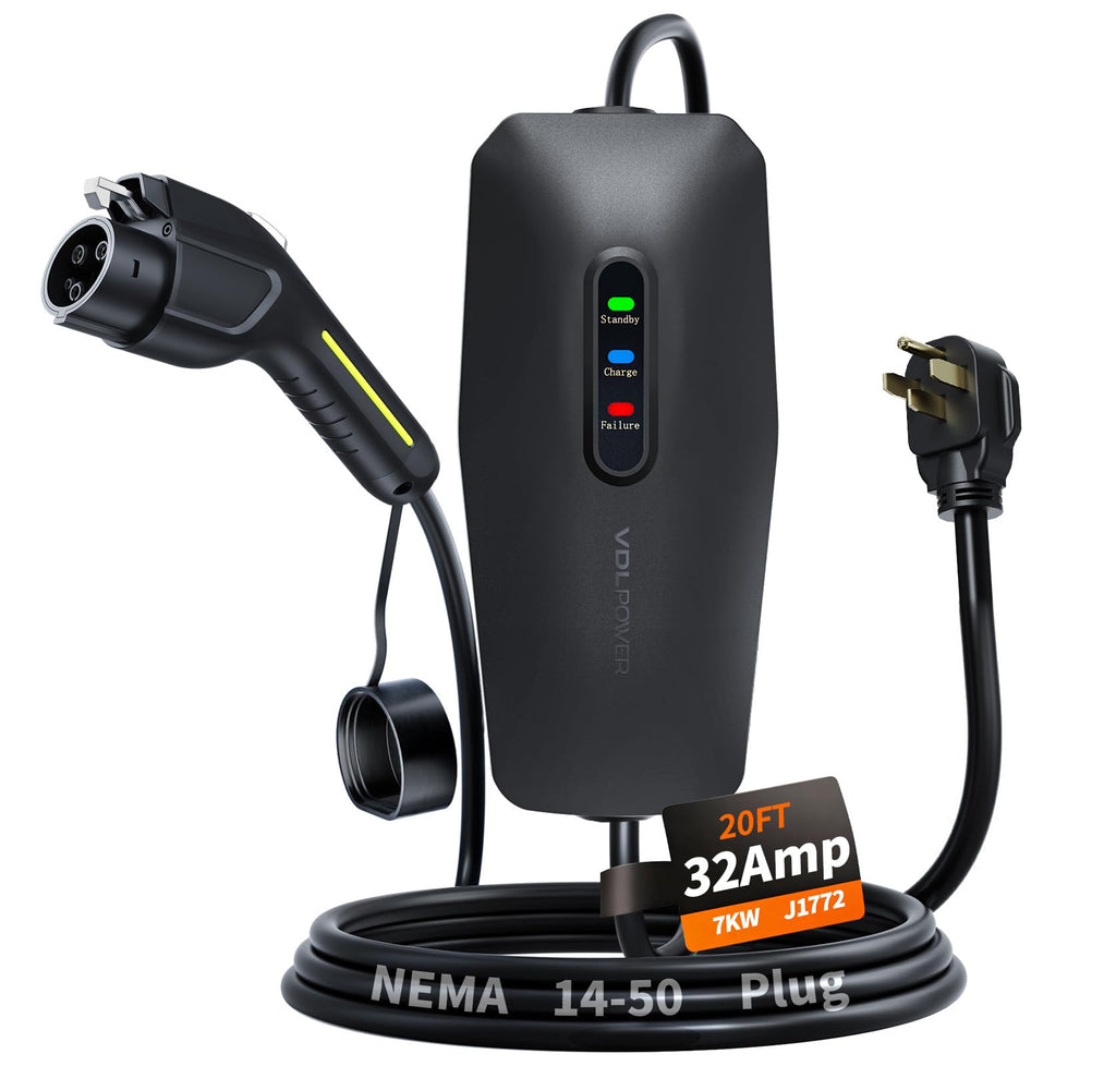 Level 1&2 Tesla Charger 2026 Upgraded, Level 1 ev Charger for Tesla with 20FT Cable, 3.5KW 16Amp, 110V-240V, NEMA 6-20 & 5-15, NACS Connector, Portable Electric Car Charger for Tesla Models Y/X/3/S