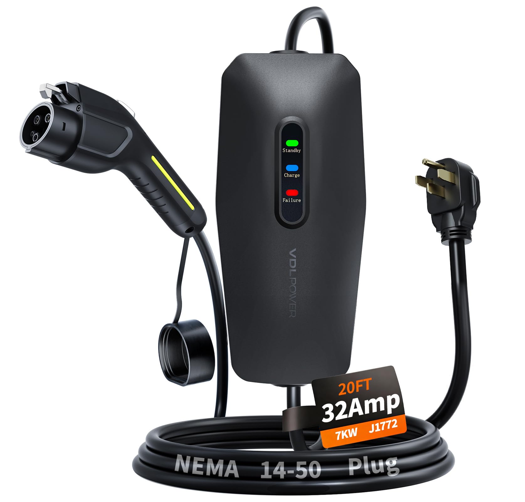 Level 1&2 Tesla Charger 2026 Upgraded, Level 1 ev Charger for Tesla with 20FT Cable, 3.5KW 16Amp, 110V-240V, NEMA 6-20 & 5-15, NACS Connector, Portable Electric Car Charger for Tesla Models Y/X/3/S