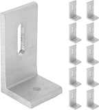 10Pcs L Foot Solar Mount, Aluminum Alloy Photovoltaic Panel Mounting Bracket, Photovoltaic Mount, Waterproof Solar Panel Bracket for Roof PV System