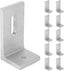 10Pcs L Foot Solar Mount, Aluminum Alloy Photovoltaic Panel Mounting Bracket, Photovoltaic Mount, Waterproof Solar Panel Bracket for Roof PV System