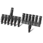 Solar Panel Connector 4 to 1 Solar Panel Splitter 4 Way 1000V Solar Panel Parallel Connectors Solar Adapter Cable Plug Pair for Solar System Solar Panel (4 to 1 1 Pair)