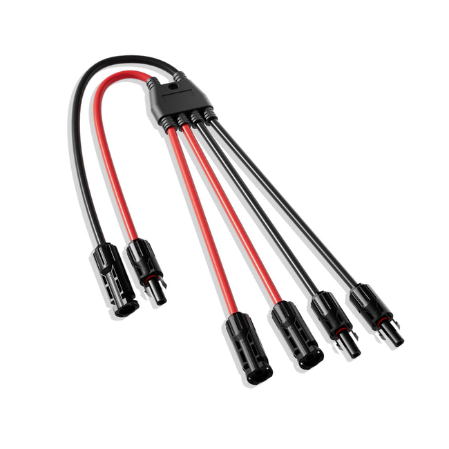 ECO-WORTHY Integrated Solar Connector 2-4 Y Branch Parallel PV Adapter Cable Wire Plug Tool Kit for Solar Panel(M/FF+F/MM) Hover Image
