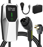 Level 1 2 Electric Vehicle Charger 26ft EV Portable Charging Cable with NEMA 14-50/5-15 Plug 7.68Kw 32A Current Adjustable EV & Plug-in Hybrid Car Charger for SAE_J1772