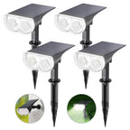 Linkind Smart Solar Spot Lights Outdoor SL5C, Solar Lights Outdoor Spotlight Cool/Warm White/Color Changing, APP/Voice Control IP67 Landscape Lighting for Yard, Garden, Pathway(2 Pack)